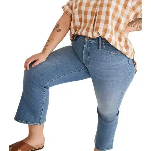Madewell Womens Plus Tencel Bootcut Cropped Jeans