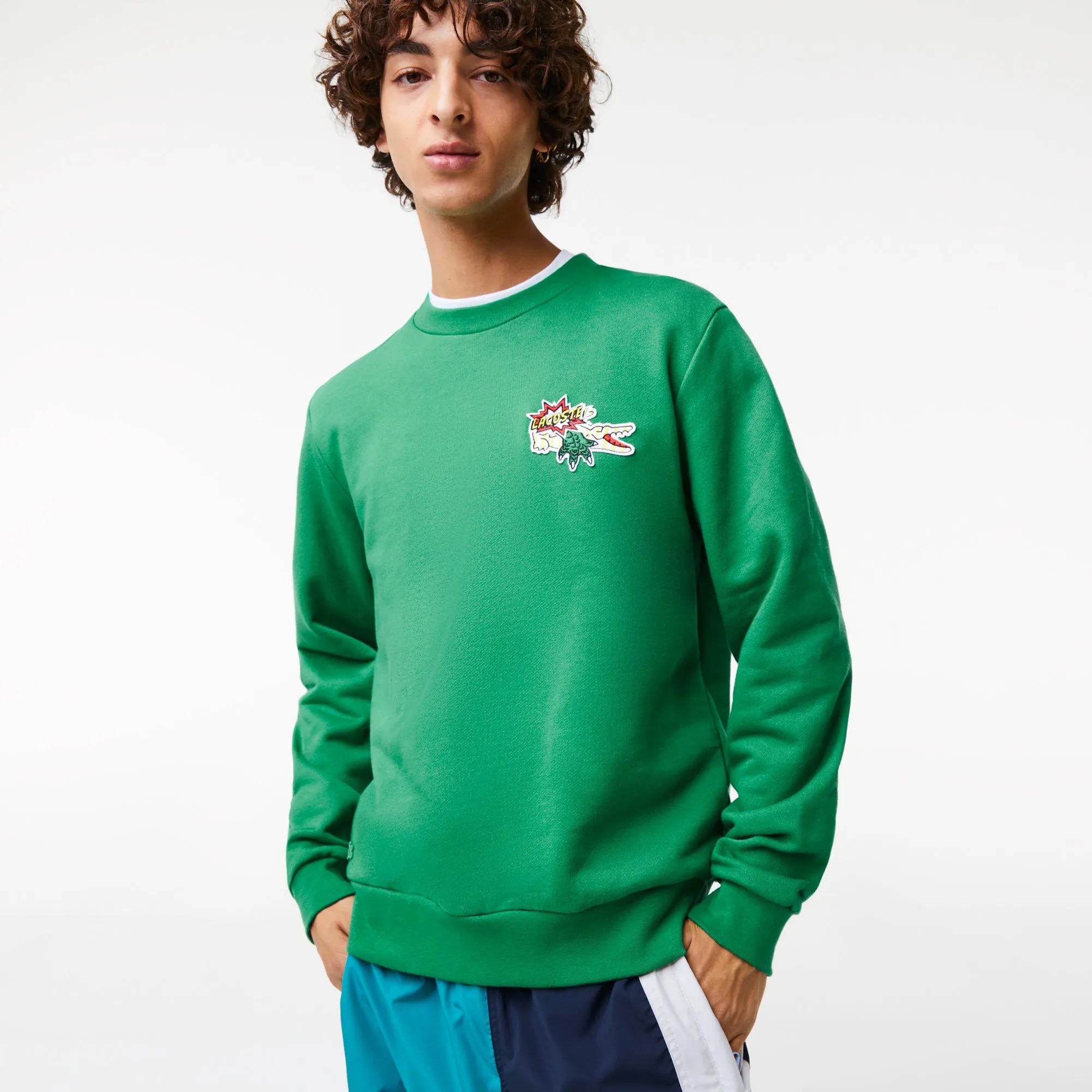 Men's Badge Organic Cotton Sweatshirt Green Patagonia Clothing