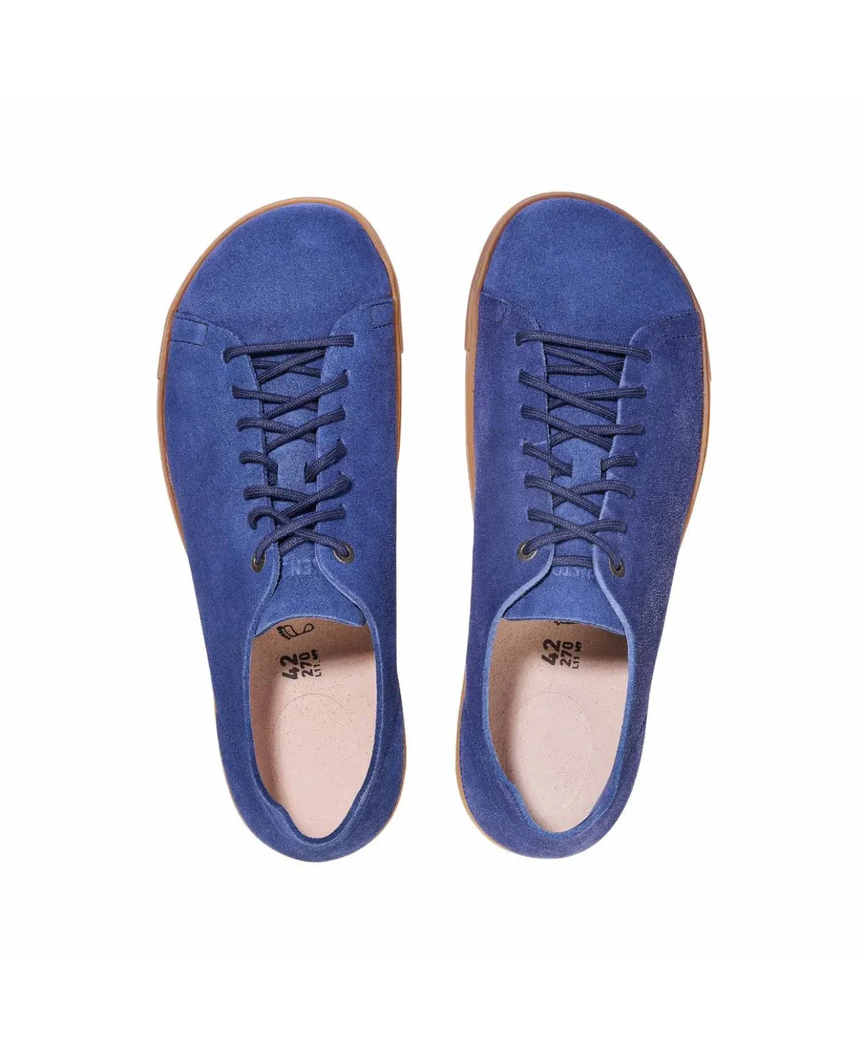 Mens Birkenstock Shoes Birkenstock Bend Low Decon Nubuck Leather Indigo Sneakers