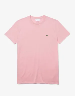 Men's Crew Neck Pima Cotton Jersey T-Shirt Pink Patagonia Clothing