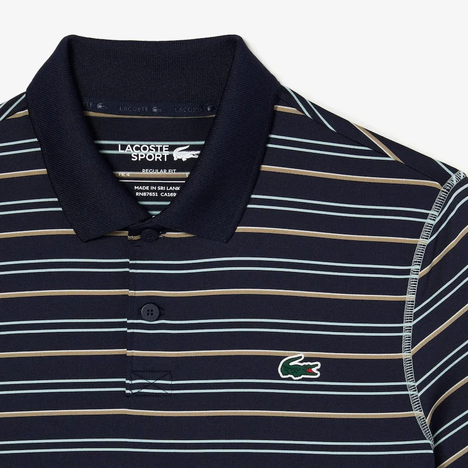 Men’s Golf Recycled Polyester Stripe Polo Navy Blue Patagonia Clothing