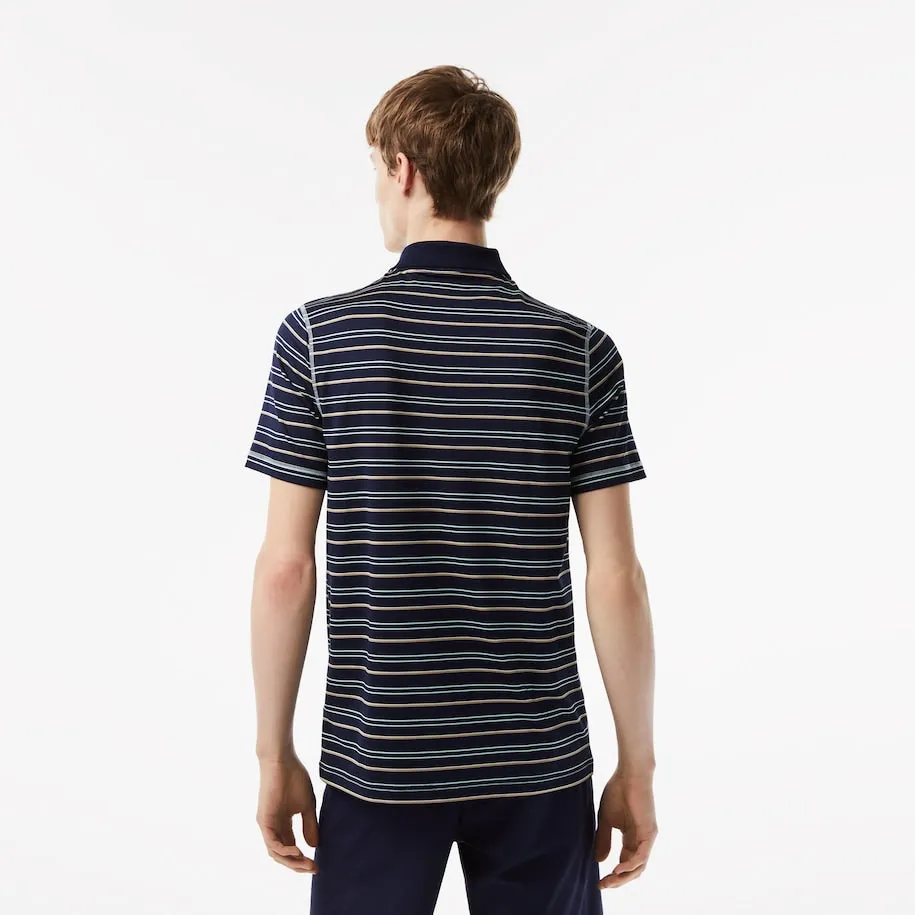 Men’s Golf Recycled Polyester Stripe Polo Navy Blue Patagonia Clothing