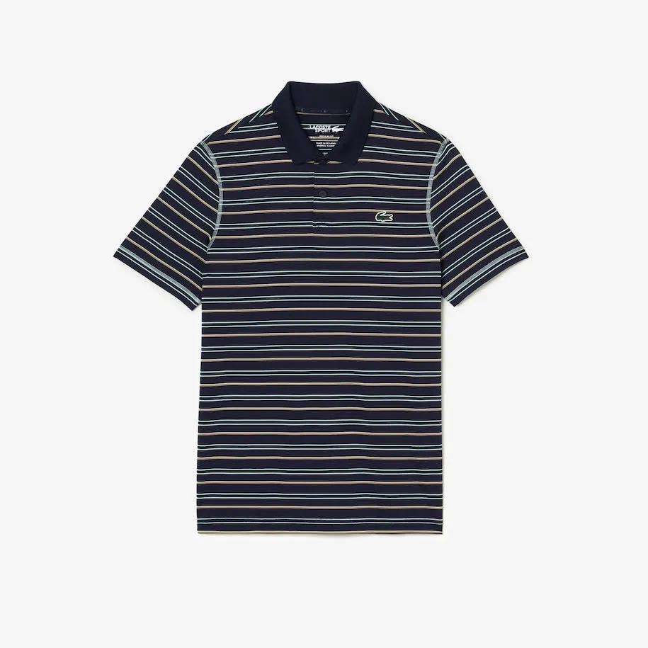 Men’s Golf Recycled Polyester Stripe Polo Navy Blue Patagonia Clothing