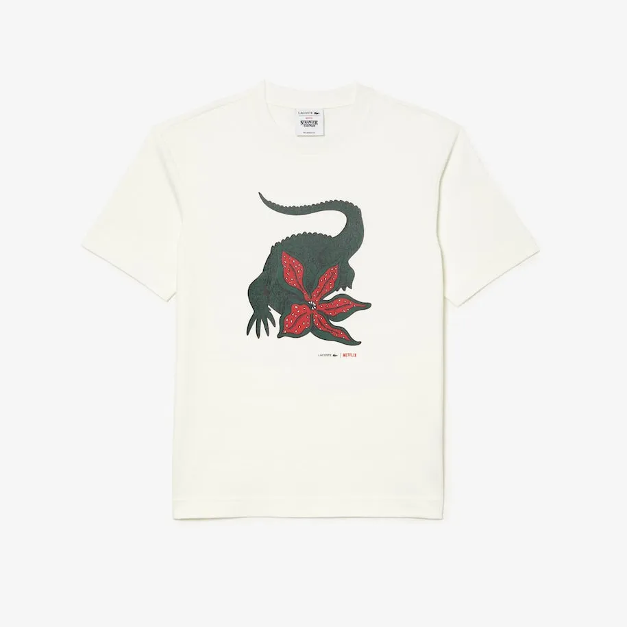 Men’s Lacoste x Netflix Organic Cotton T-Shirt white Patagonia Clothing