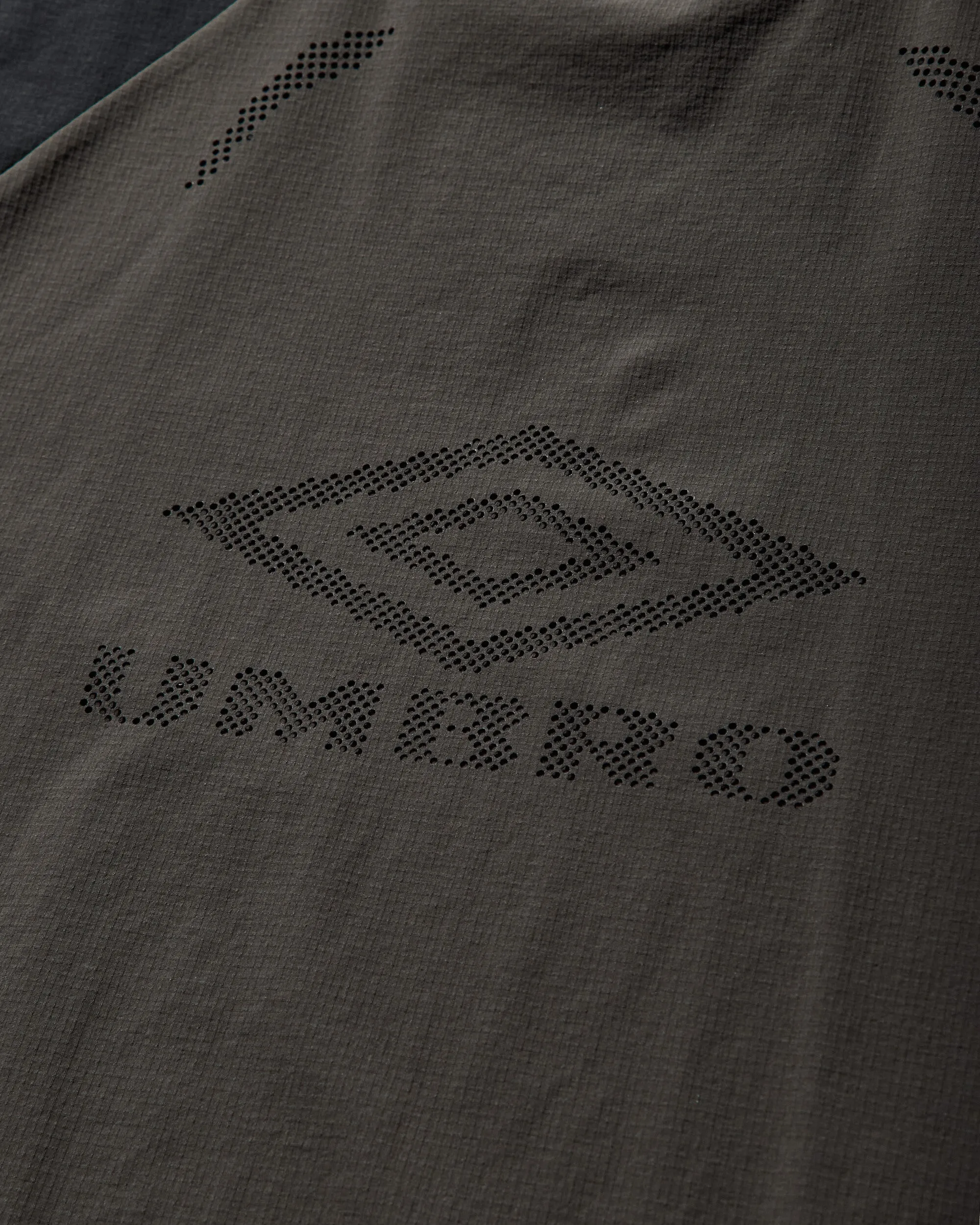 Men's Lasered Nylon Crewneck Top Grey / Black