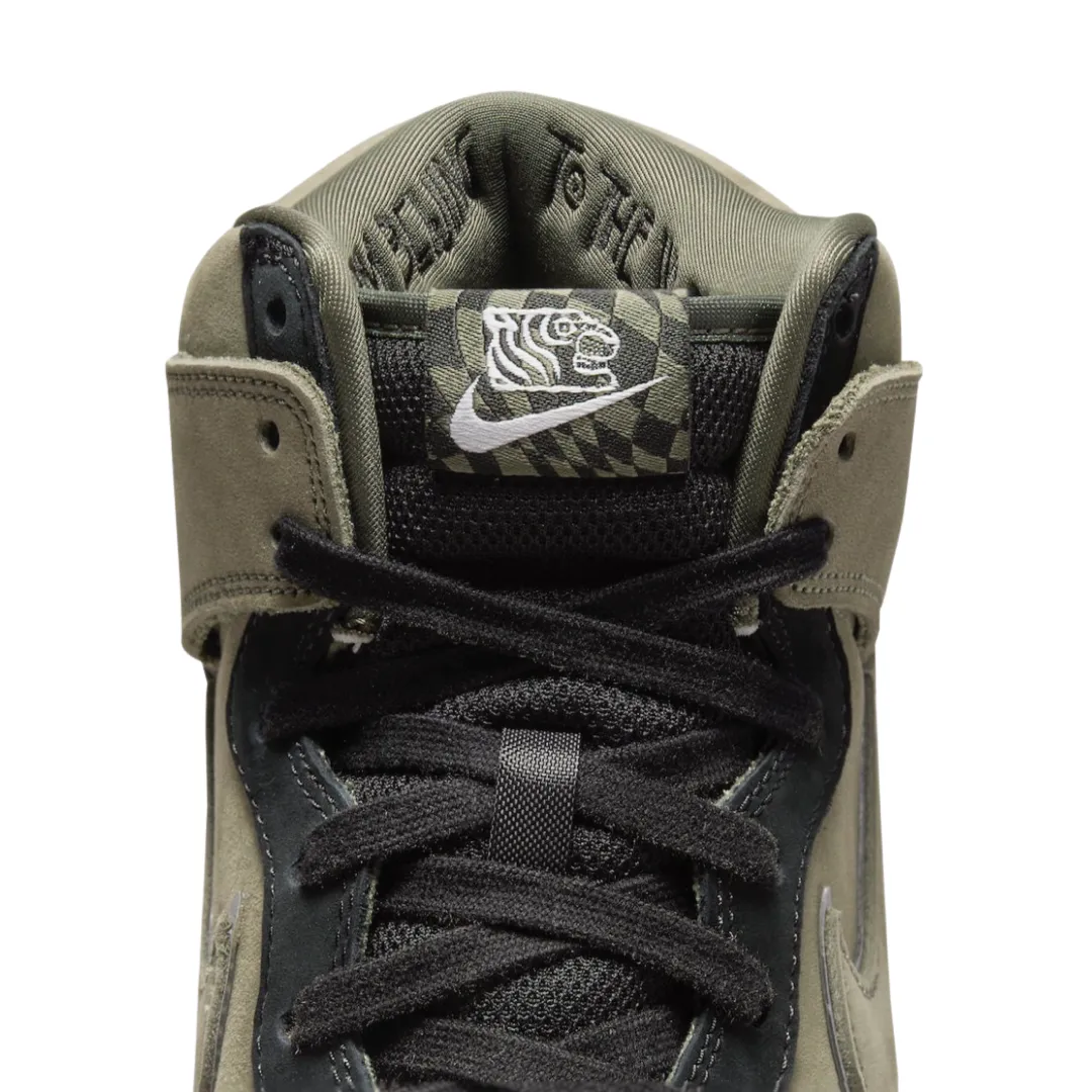 Men's Nike Dunk High SP Medium Olive Multi Black Nike Dunk