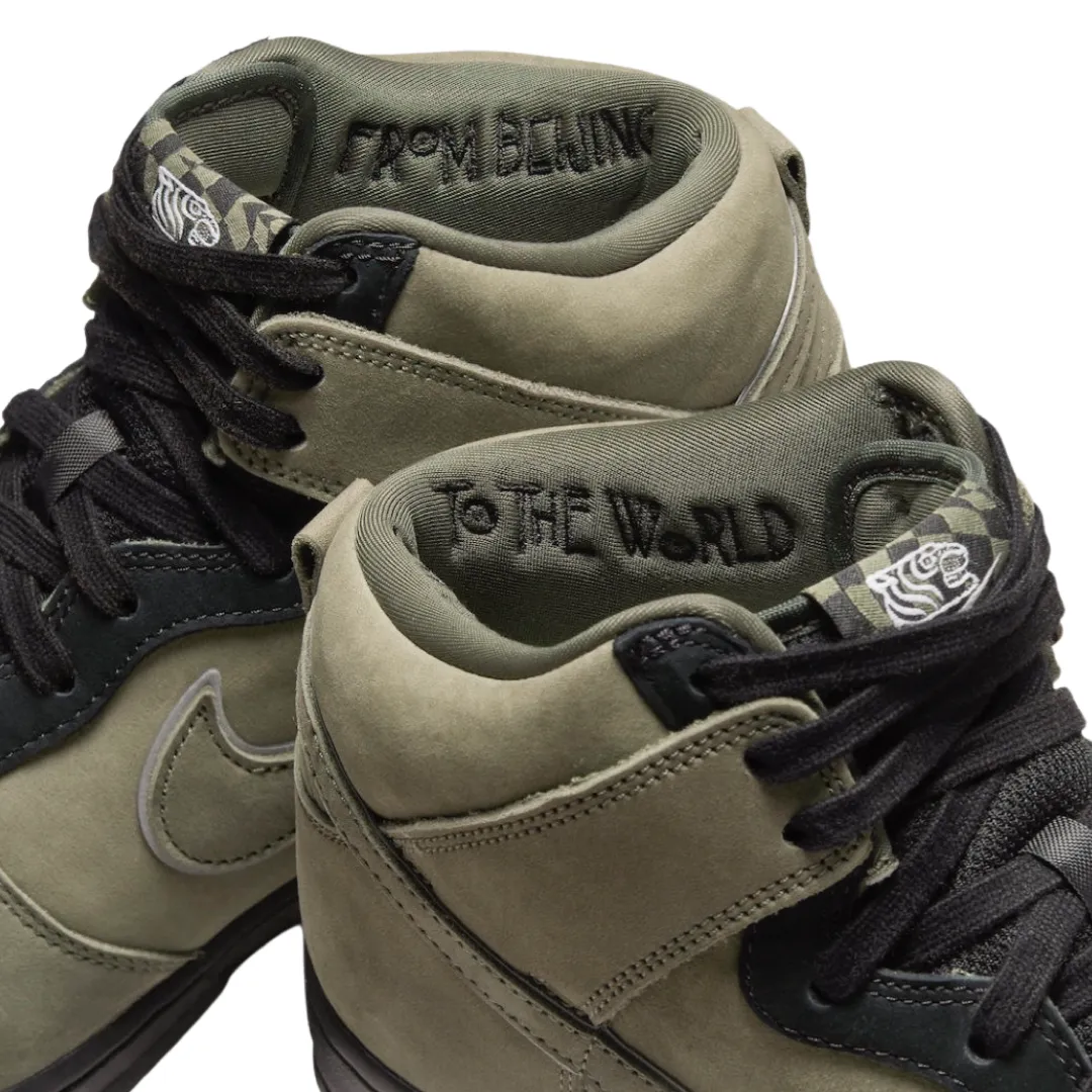 Men's Nike Dunk High SP Medium Olive Multi Black Nike Dunk