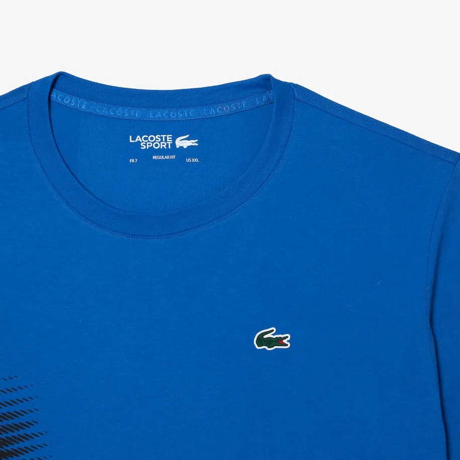 Men’s SPORT Regular Fit T-Shirt with Contrast Branding Blue