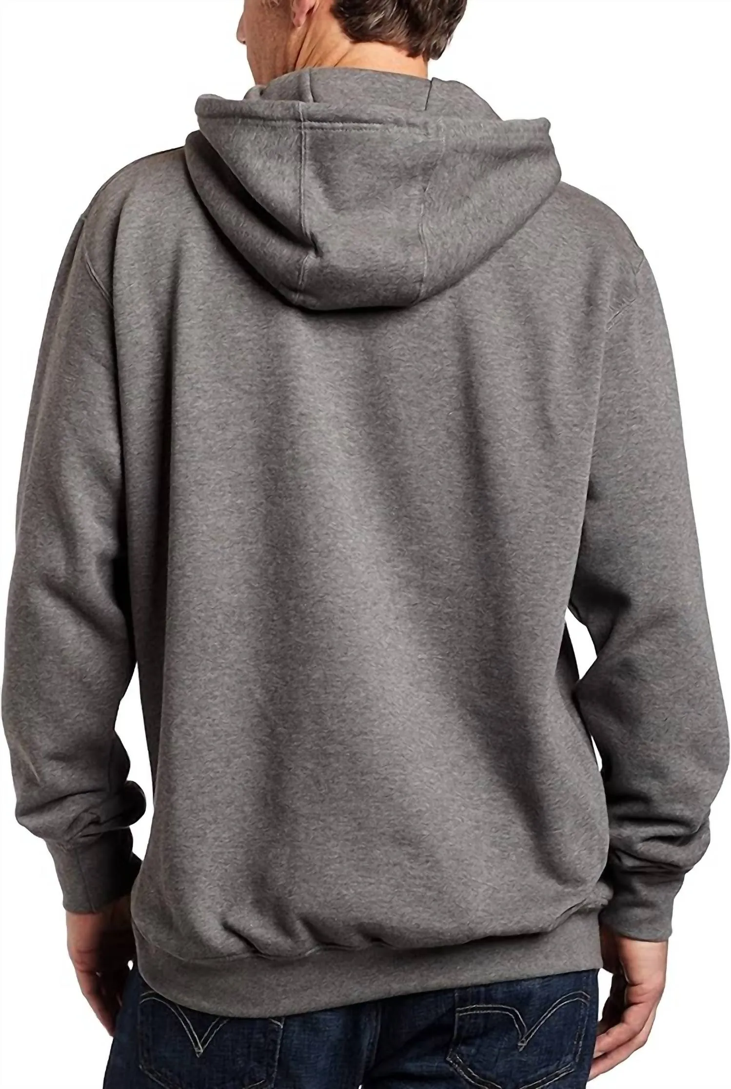 Men's Trademark Hoodie Sweater In Grey (Black Letters)