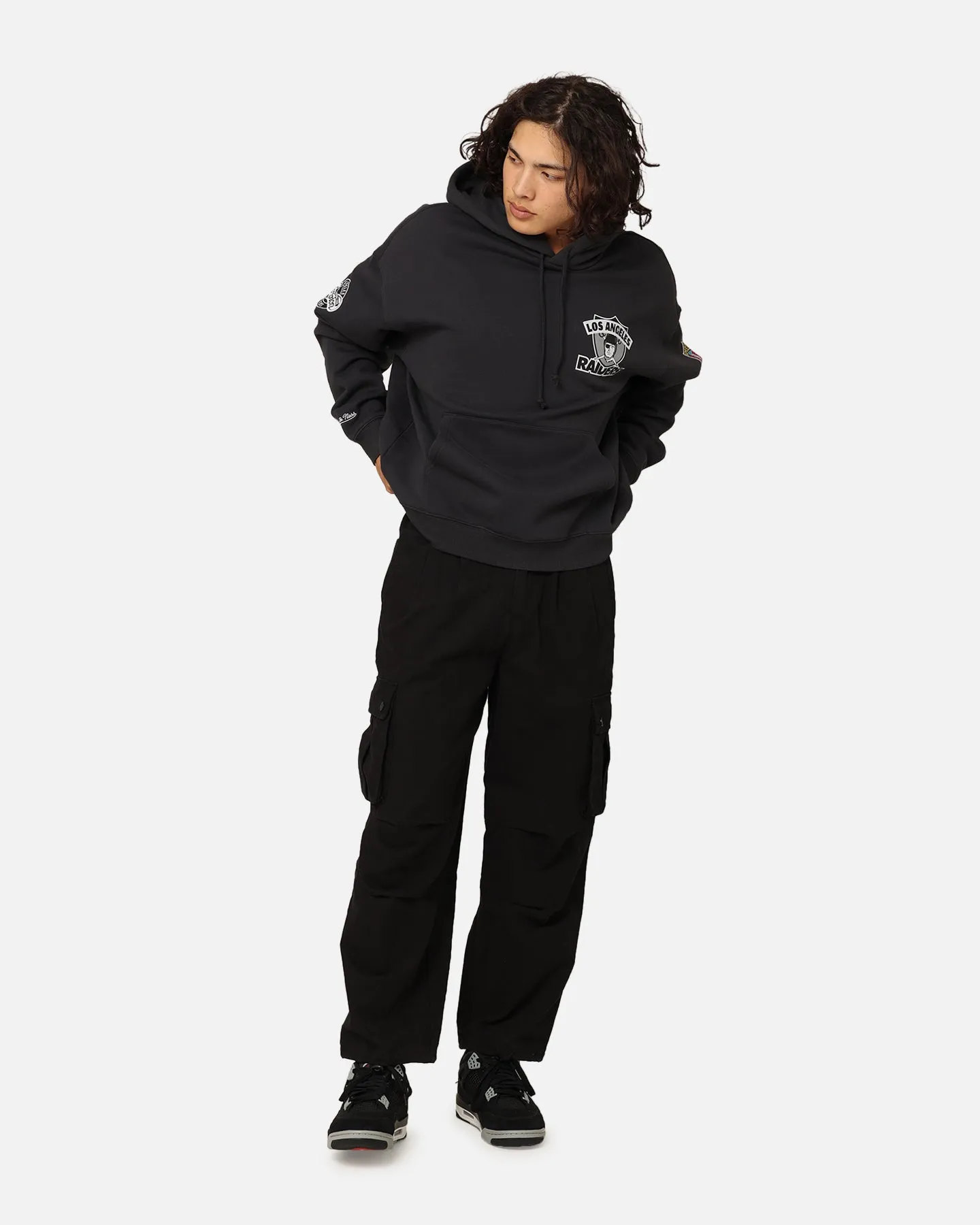 Mitchell & Ness Los Angeles Raiders Super Bowl World Hoodie Faded Black