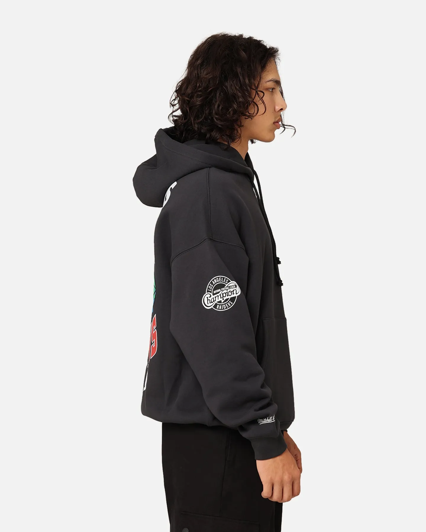 Mitchell & Ness Los Angeles Raiders Super Bowl World Hoodie Faded Black