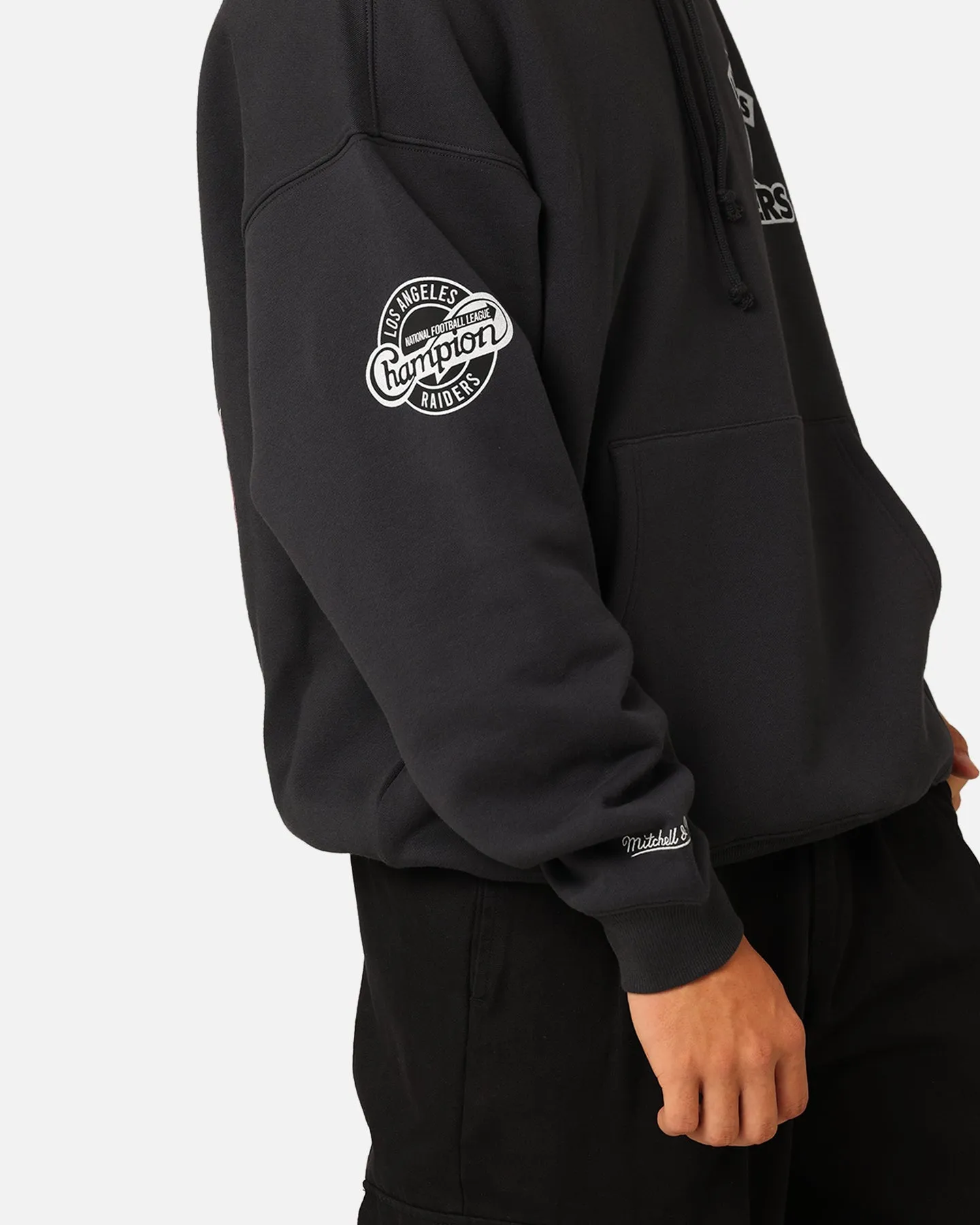 Mitchell & Ness Los Angeles Raiders Super Bowl World Hoodie Faded Black