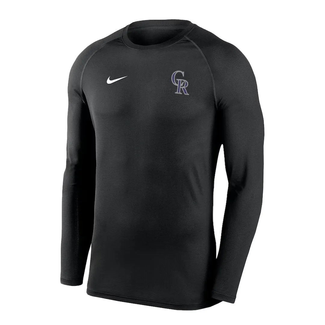 MLB - Men's Colorado Rockies Long Sleeve Base Layer T-Shirt (NKXH 00A DNV N7J)