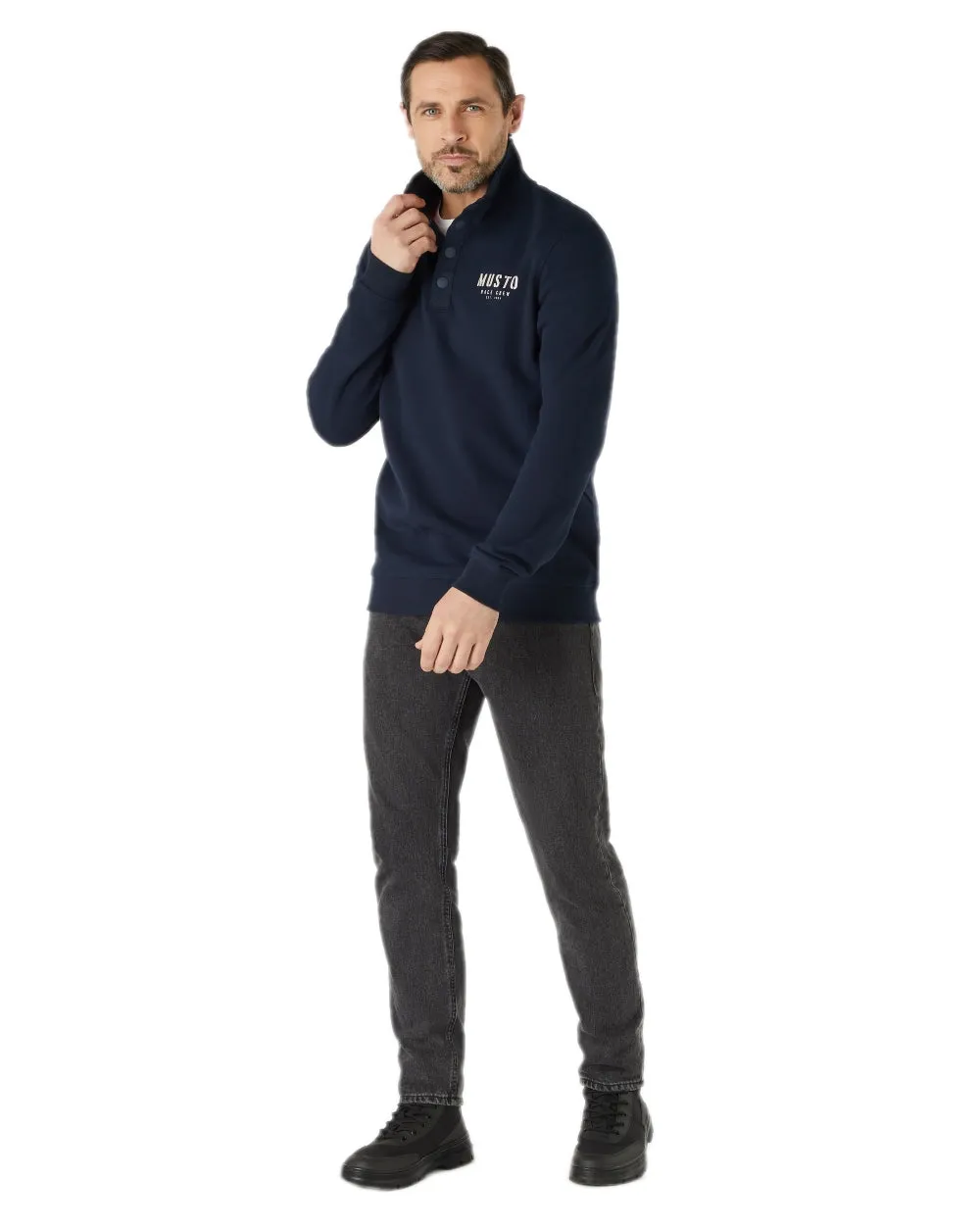 Musto Mens Marina Half Snap Sweater 2.0 Musto Clothing