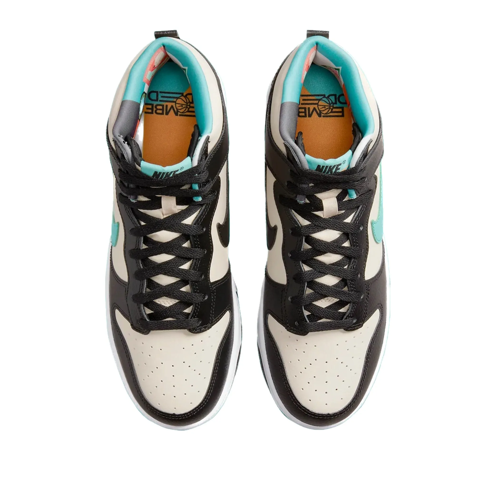 Nike Dunk High EMB Beige Black Washed Teal Pearl White Nike Dunk