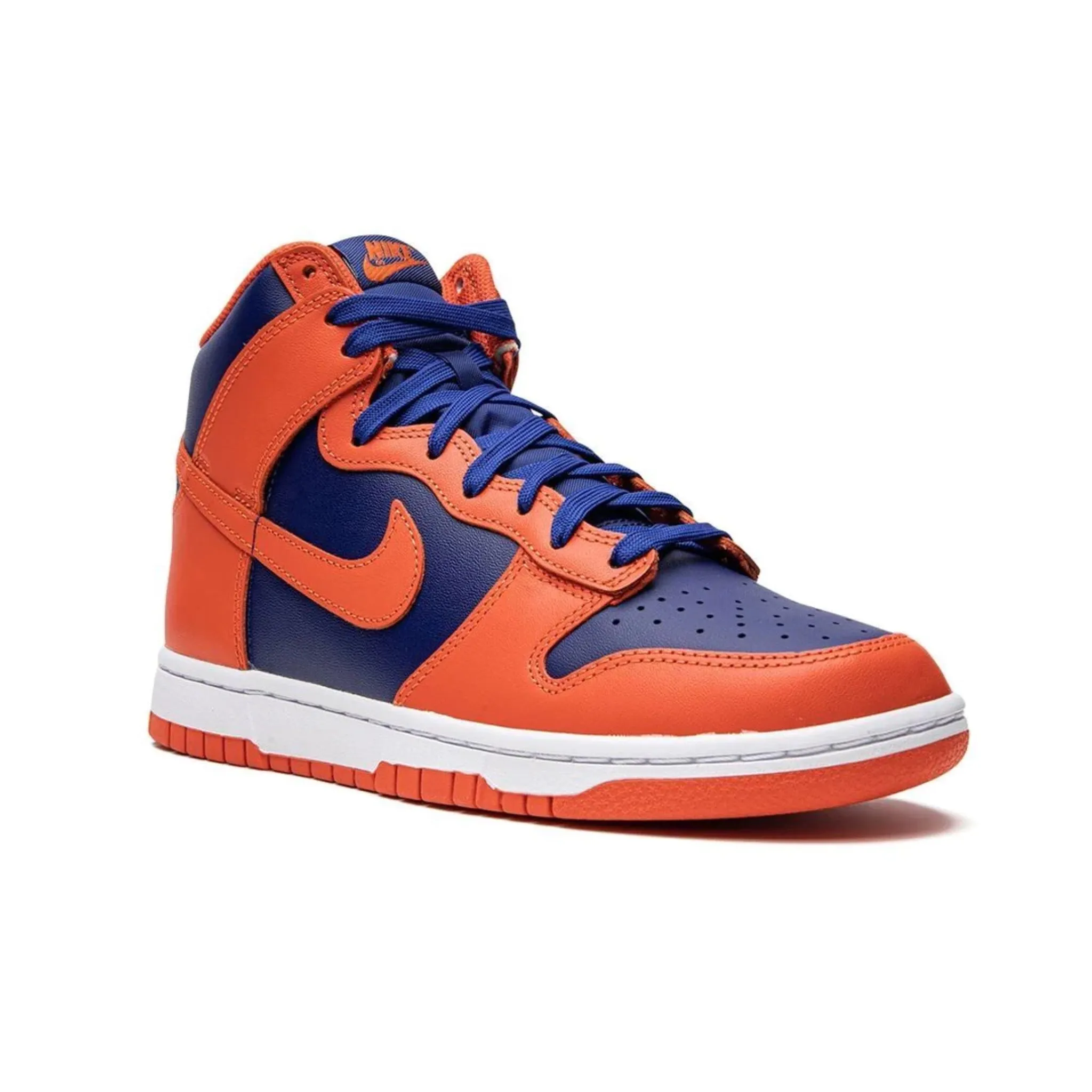Nike Dunk High Knicks Orange Deep Royal Blue White Orange Nike Dunk