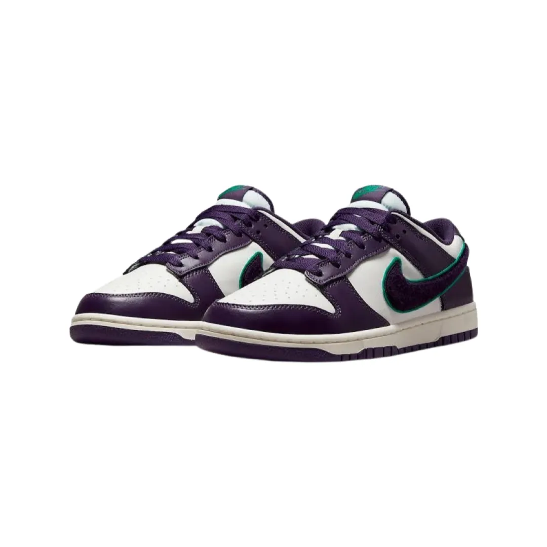 Nike Dunk Low Chenille Swoosh Grand Purple White Nike Dunk