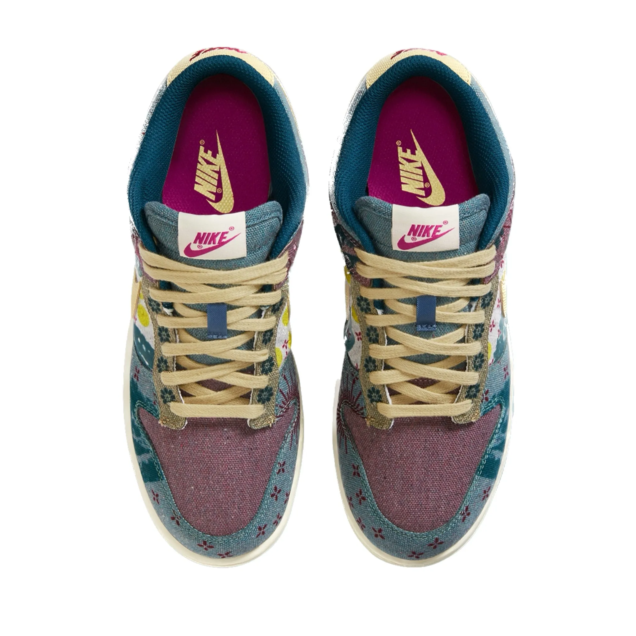 Nike Dunk Low Community Garden Multi Color Midnight Turquoise Cardinal Red Lemon Wash Nike Dunk