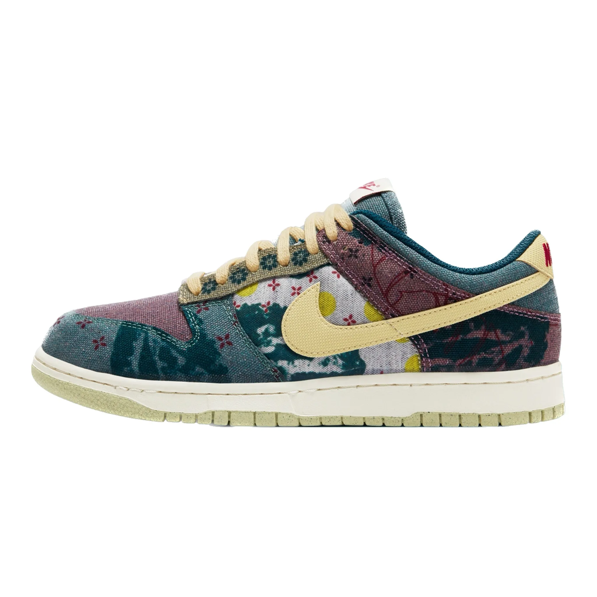 Nike Dunk Low Community Garden Multi Color Midnight Turquoise Cardinal Red Lemon Wash Nike Dunk