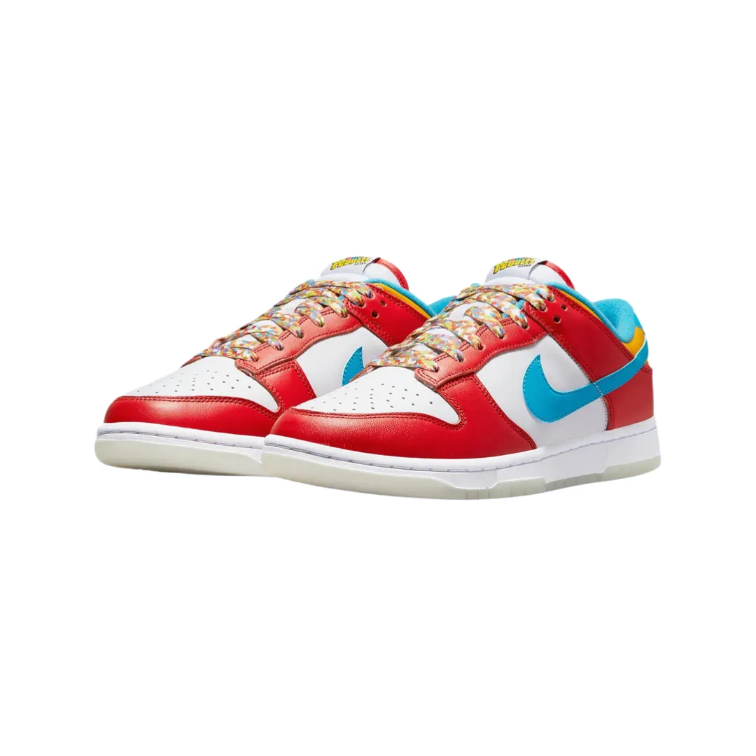 Nike Dunk Low x Lebron James "Fruity Pebbles" Habanero Red Laser Blue White Nike Dunk