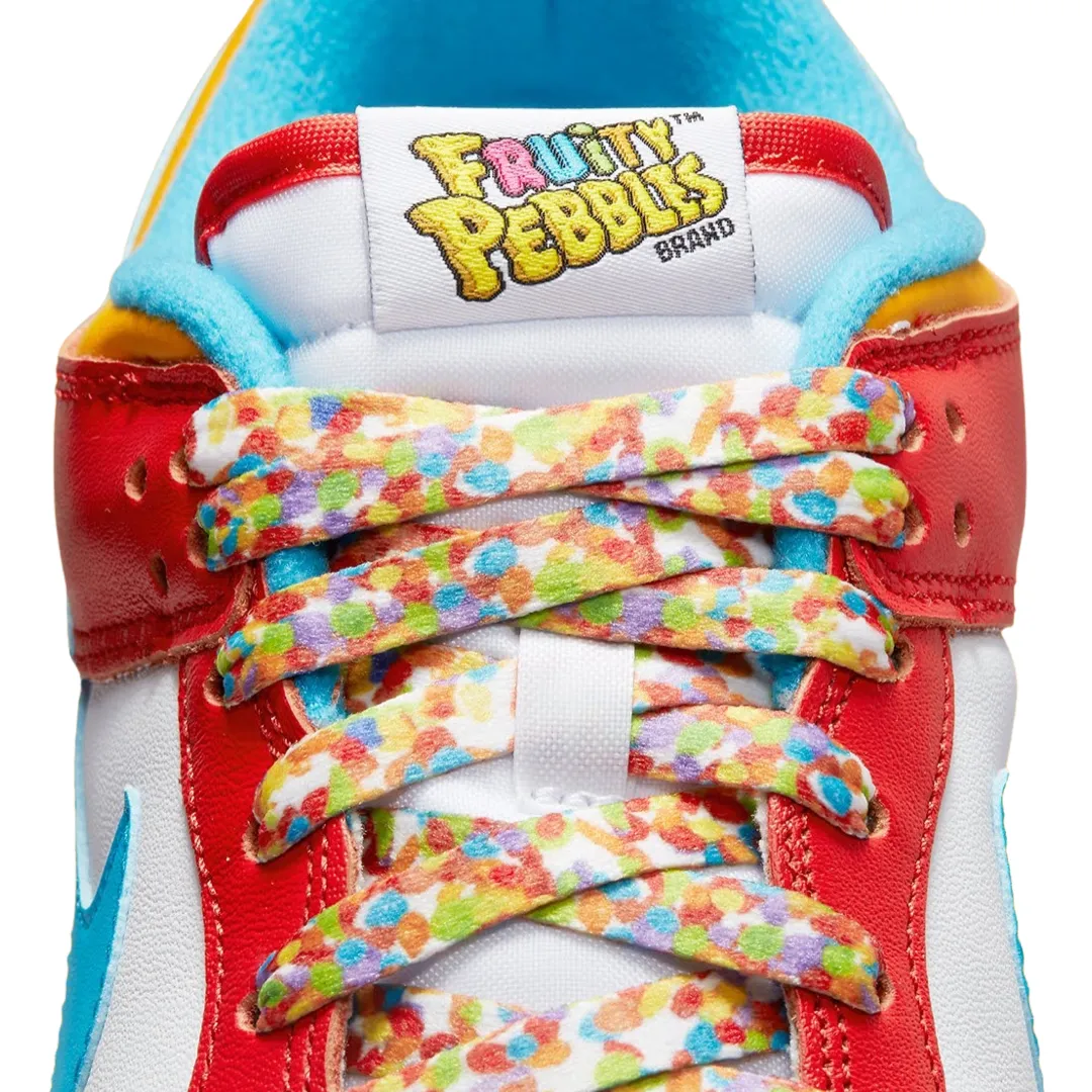 Nike Dunk Low x Lebron James "Fruity Pebbles" Habanero Red Laser Blue White Nike Dunk