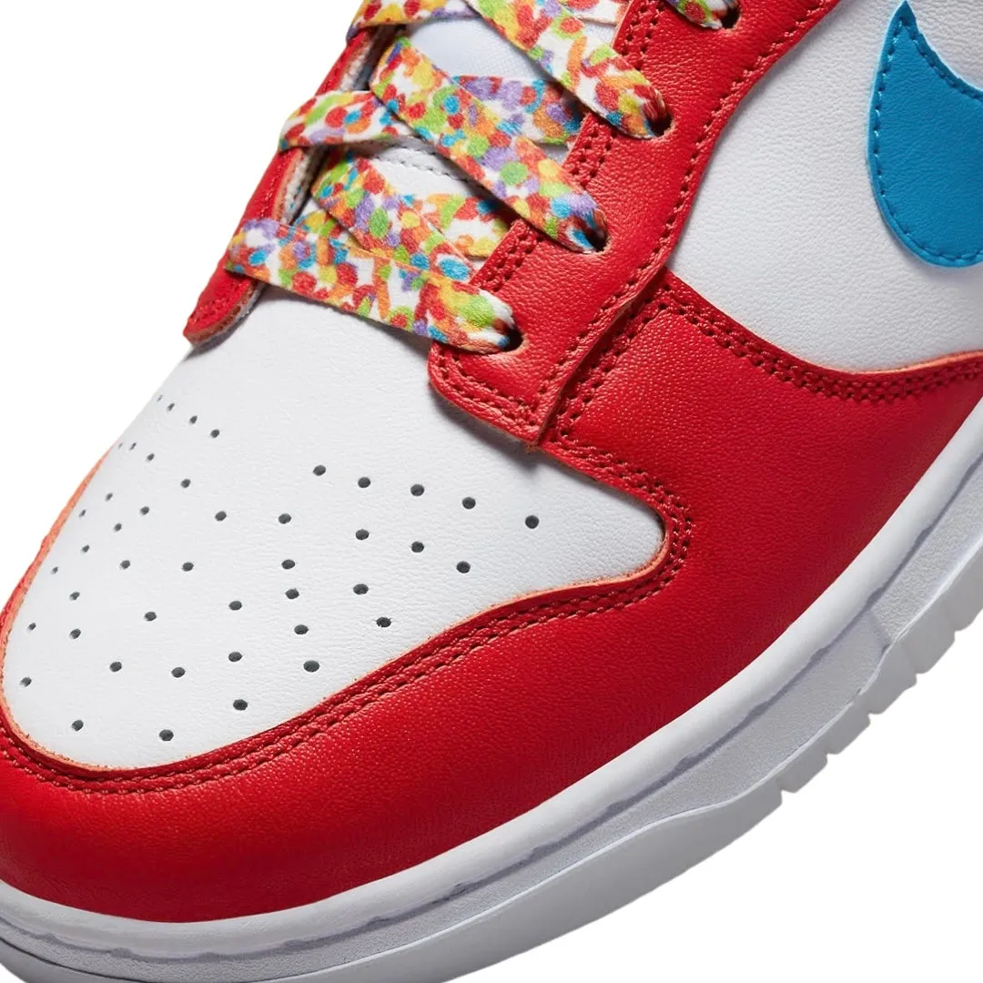 Nike Dunk Low x Lebron James "Fruity Pebbles" Habanero Red Laser Blue White Nike Dunk