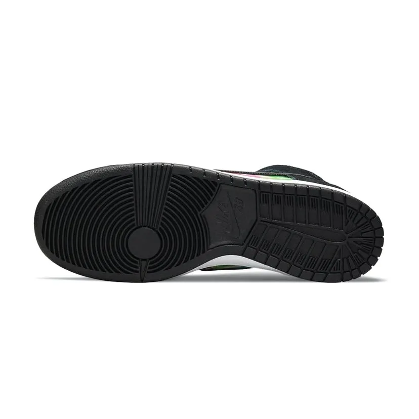 Nike SB Dunk High Pro TV Signal Black White Multi Panda Nike Dunk