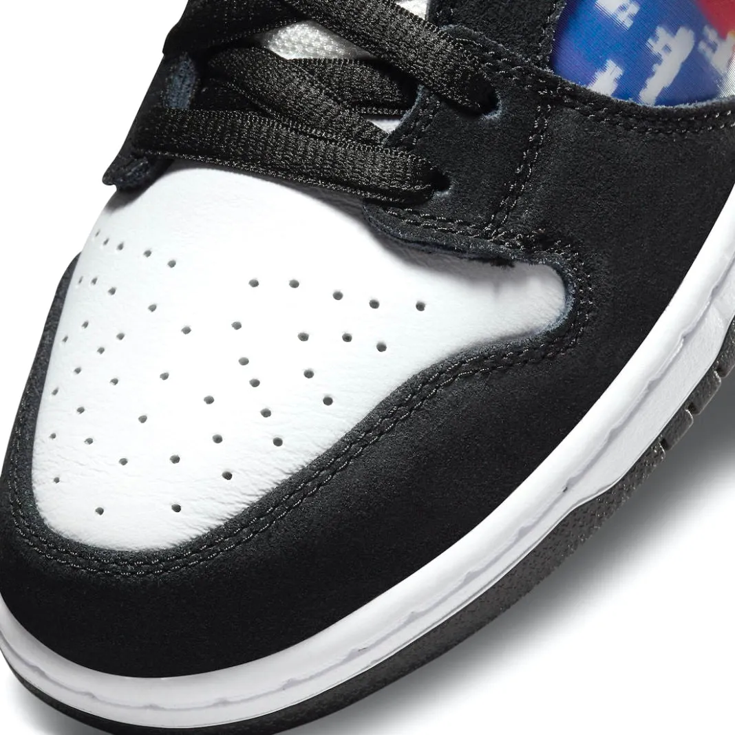 Nike SB Dunk High Pro TV Signal Black White Multi Panda Nike Dunk