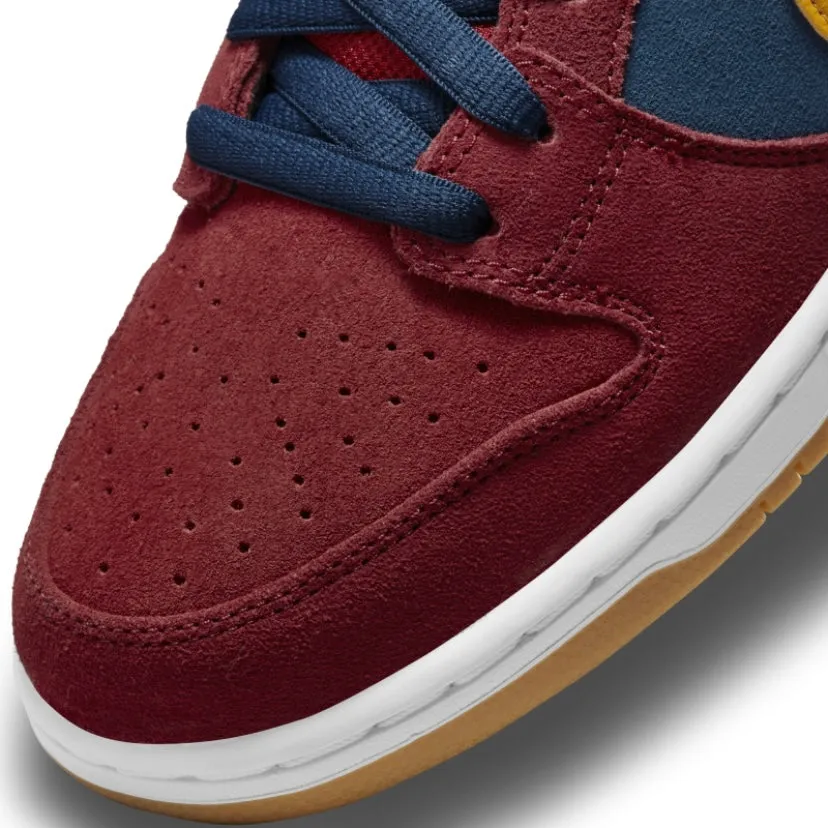 Nike SB Dunk Low Pro Premium Barcelona Navy University Gold Gym Red Nike Dunk