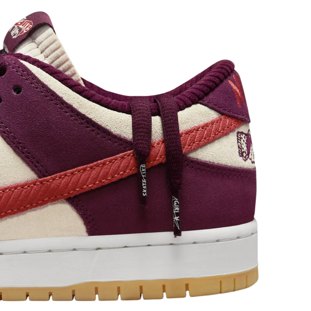 Nike SB Dunk Low QS Skate Like a Girl Dark Beetroot Light Crimson Nike Dunk