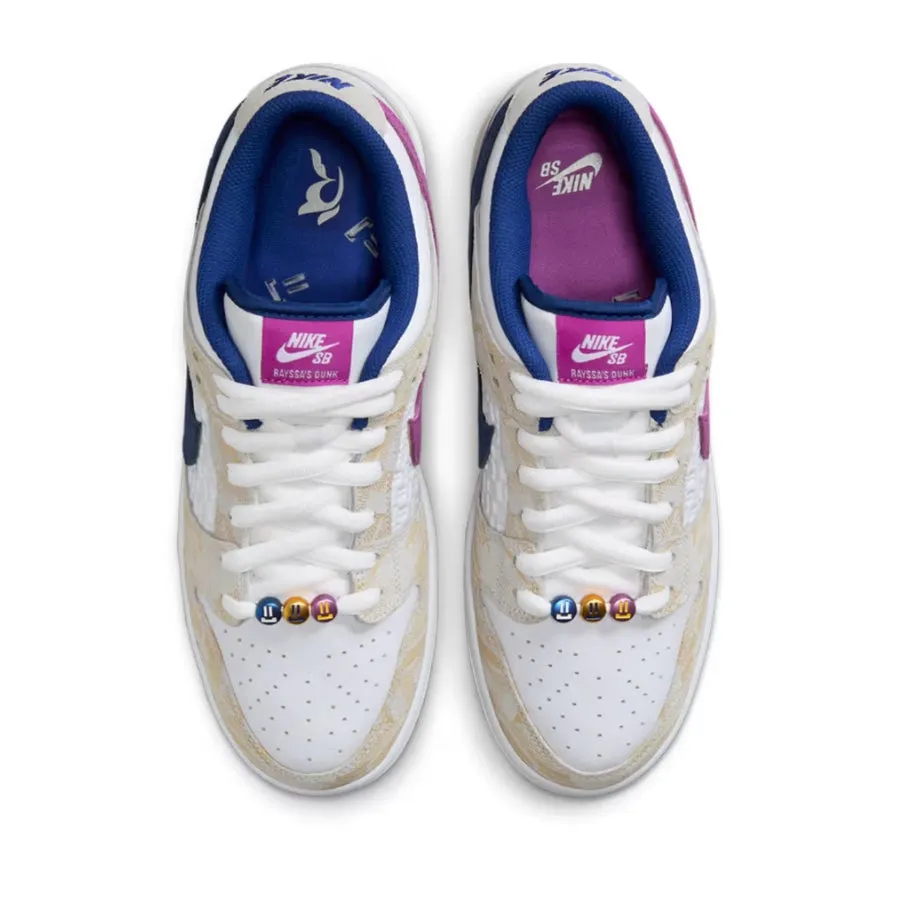 Nike SB Dunk Low Rayssa Leal Pure Platinum Deep Royal Blue Vivid Purple White Gum Yellow Nike Dunk