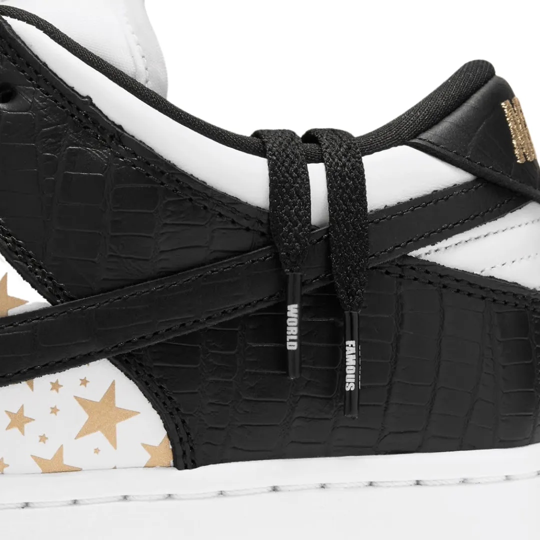Nike SB Dunk Low Supreme Stars White Black Metallic Gold (2021) Nike Dunk