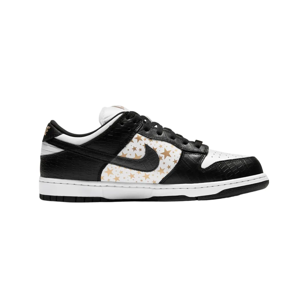 Nike SB Dunk Low Supreme Stars White Black Metallic Gold (2021) Nike Dunk