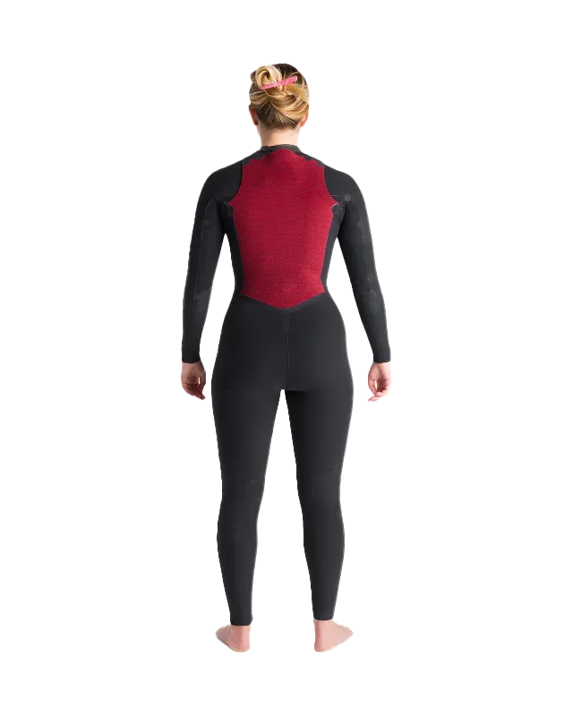 NuWave Solace 5/4/3mm Chest Zip Wetsuit in Bluestone, Black X & Saffron