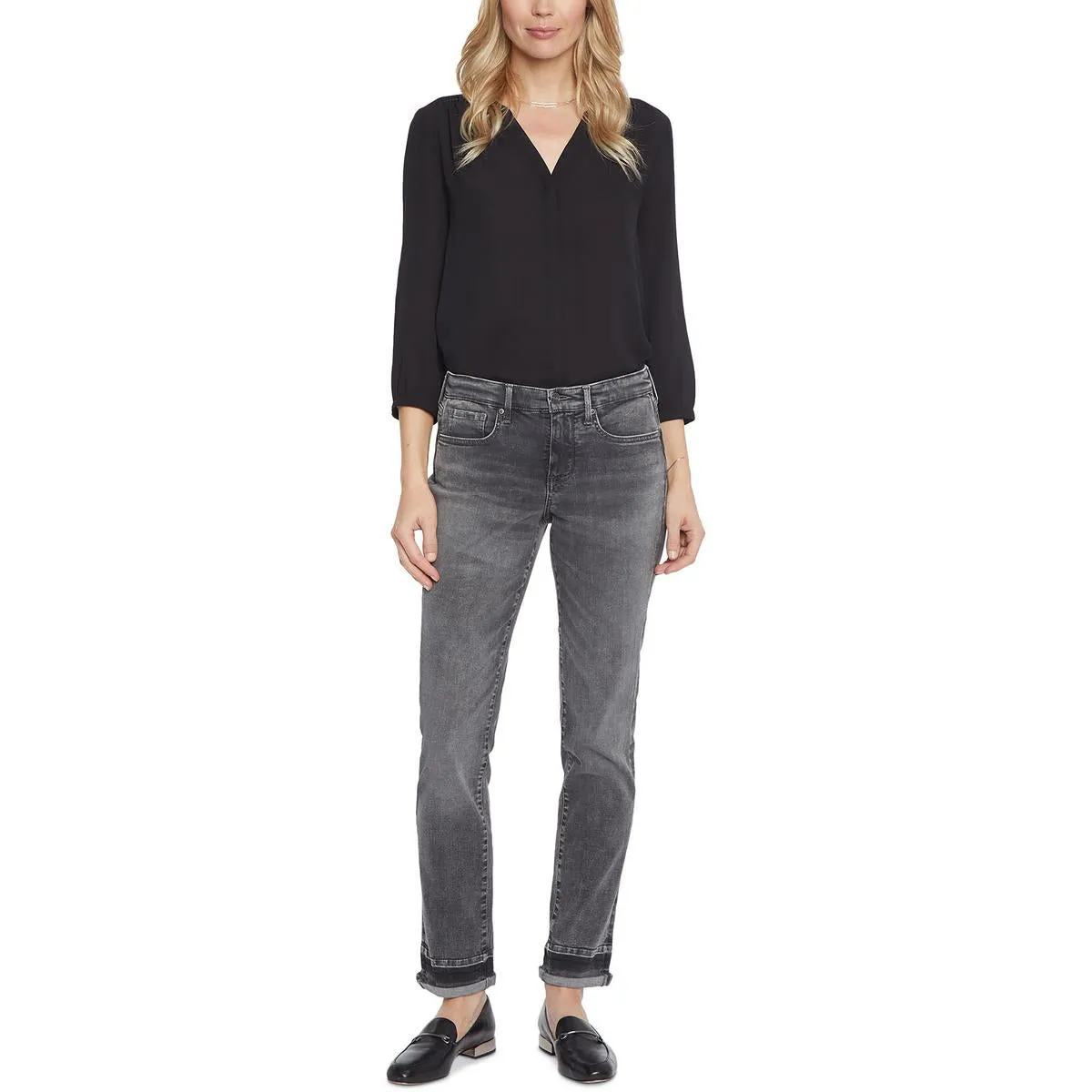 NYDJ Womens Denim Stretch Ankle Jeans