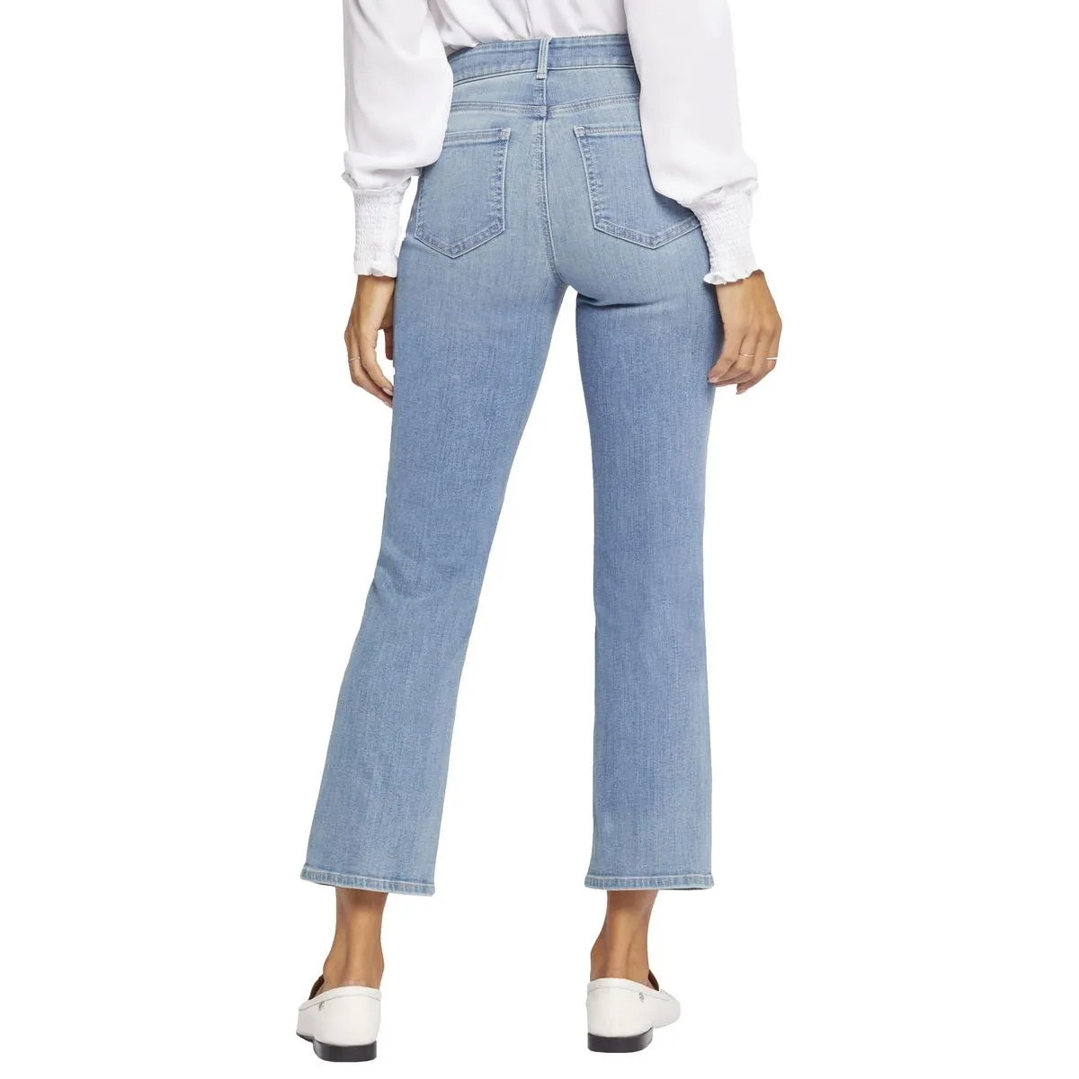 NYDJ Womens Marilyn Ankle Tummy Slimming Denim Straight Leg Jeans