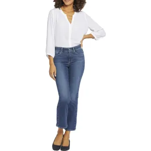 NYDJ Womens Marilyn Ankle Tummy Slimming Denim Straight Leg Jeans