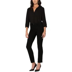 NYDJ Womens Sheri Tummy Slimming High Rise Slim Jeans