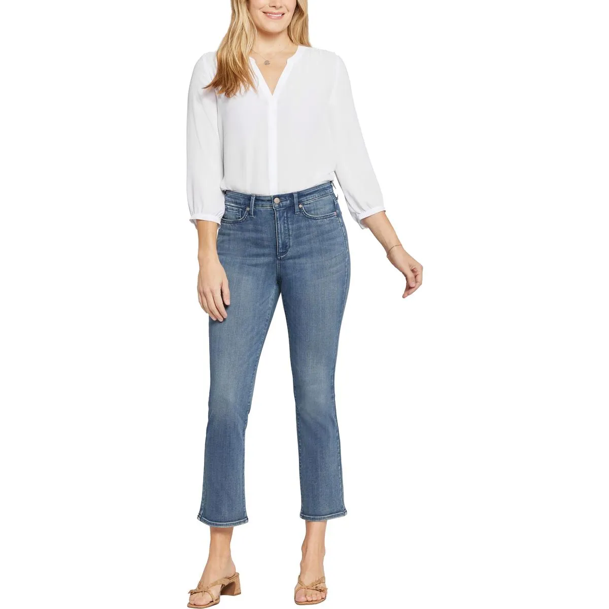 NYDJ Womens Stretch Denim Bootcut Jeans