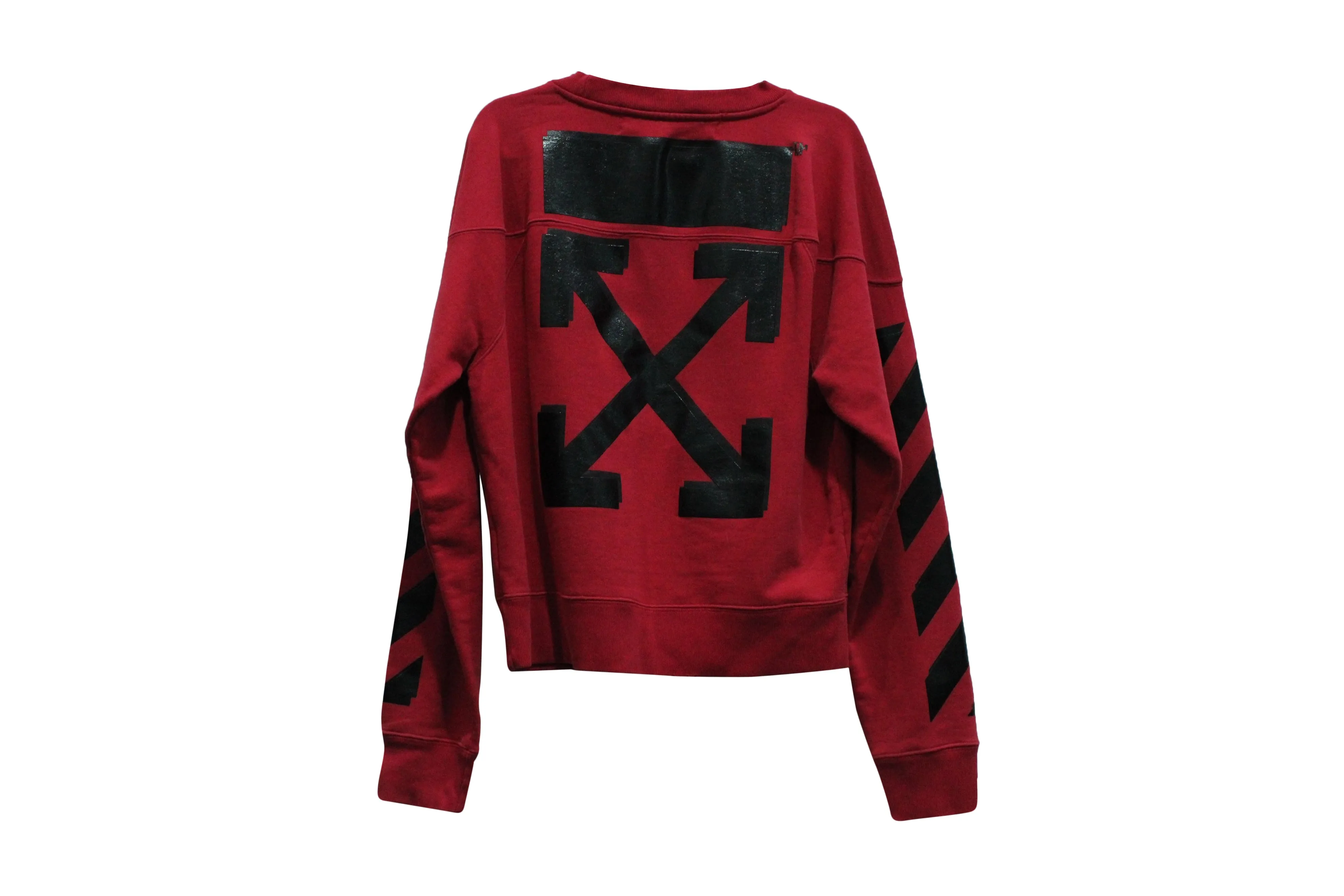 Off-White X Champion Sweatshirt in Red Cotton