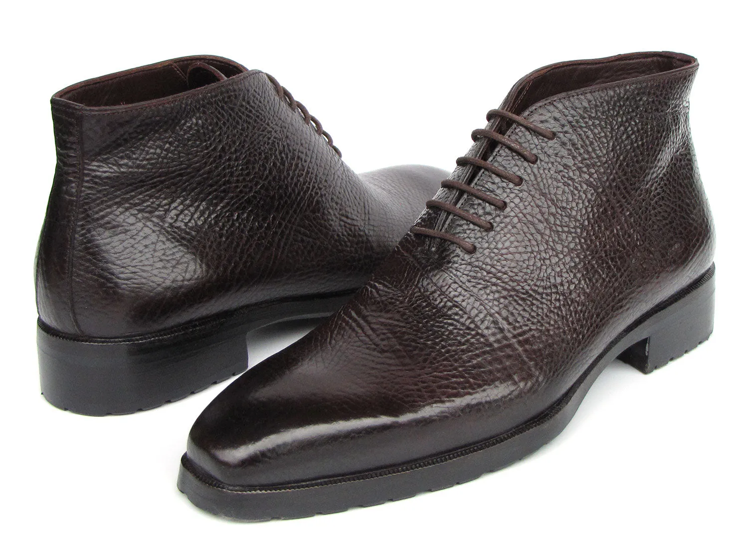 Paul Parkman Shoes Paul Parkman Men's Brown Floater Leather Ankle Boots