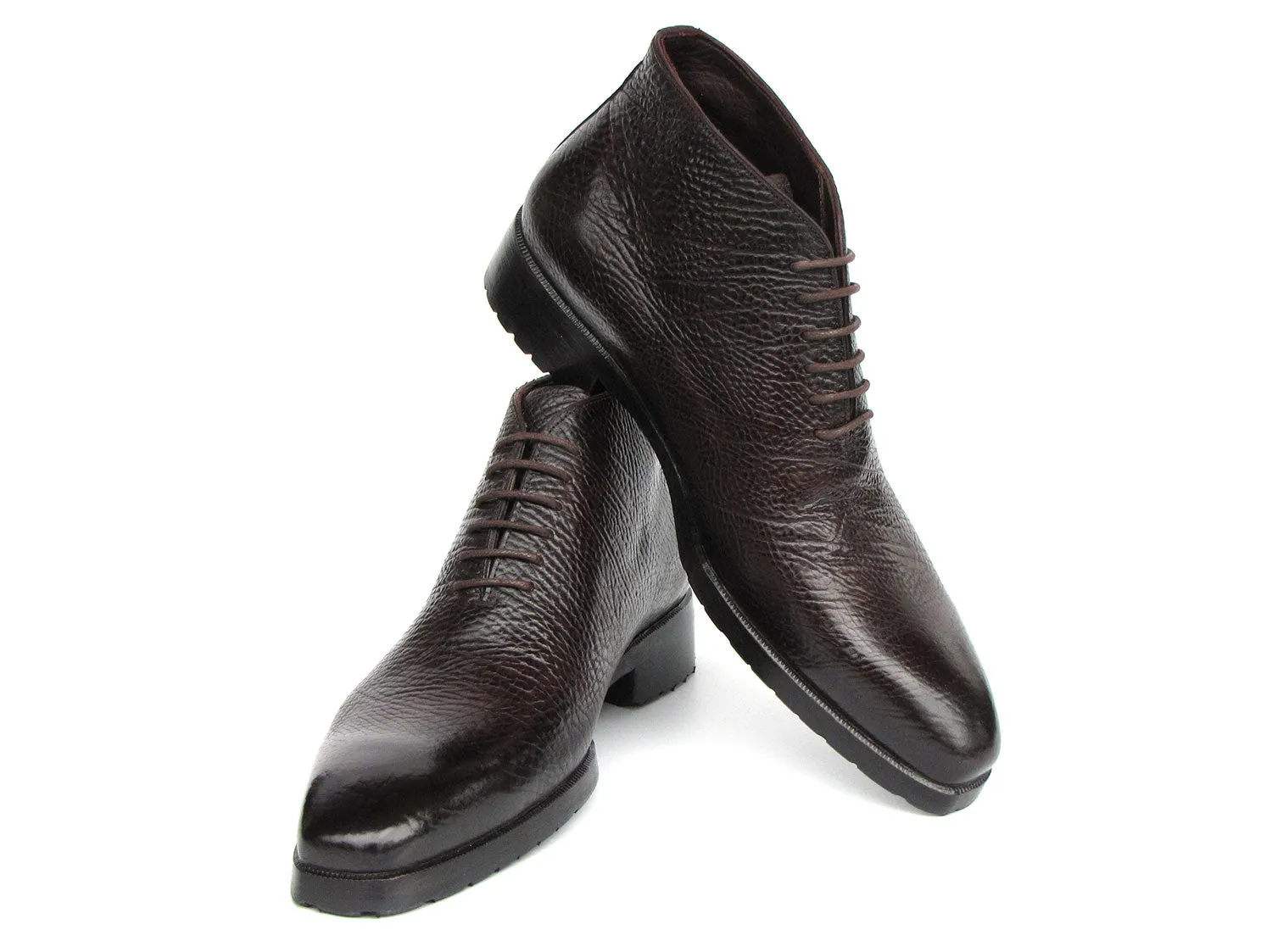 Paul Parkman Shoes Paul Parkman Men's Brown Floater Leather Ankle Boots