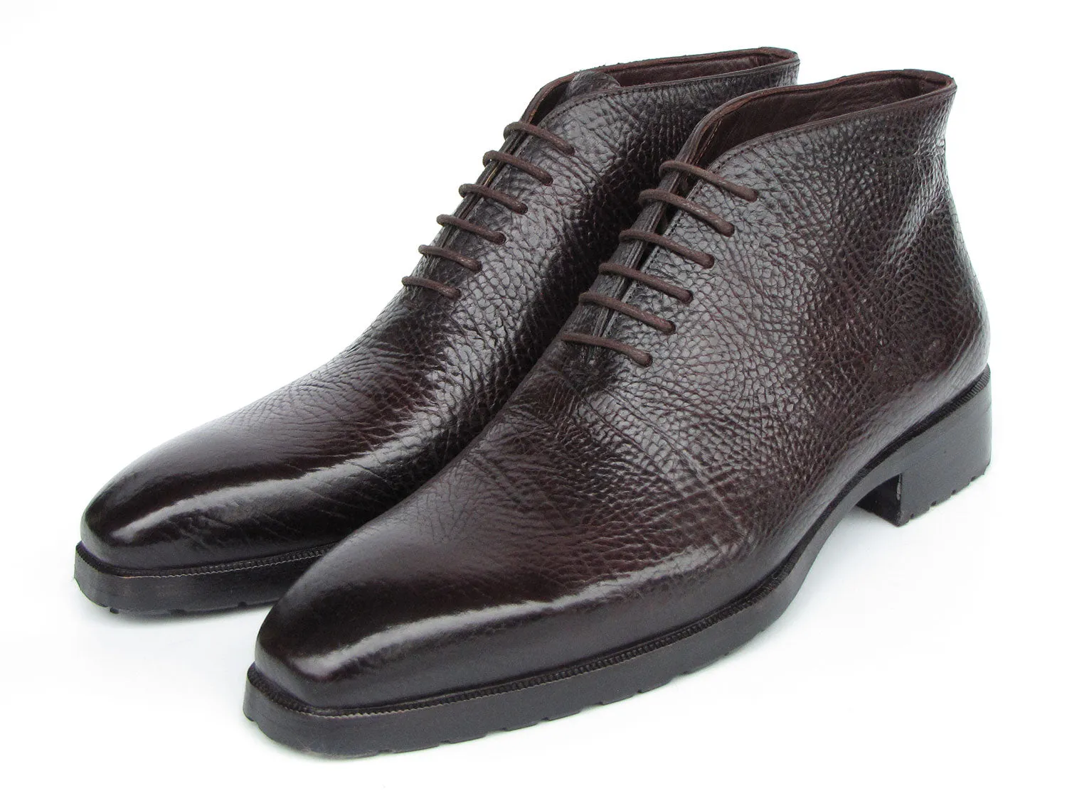Paul Parkman Shoes Paul Parkman Men's Brown Floater Leather Ankle Boots