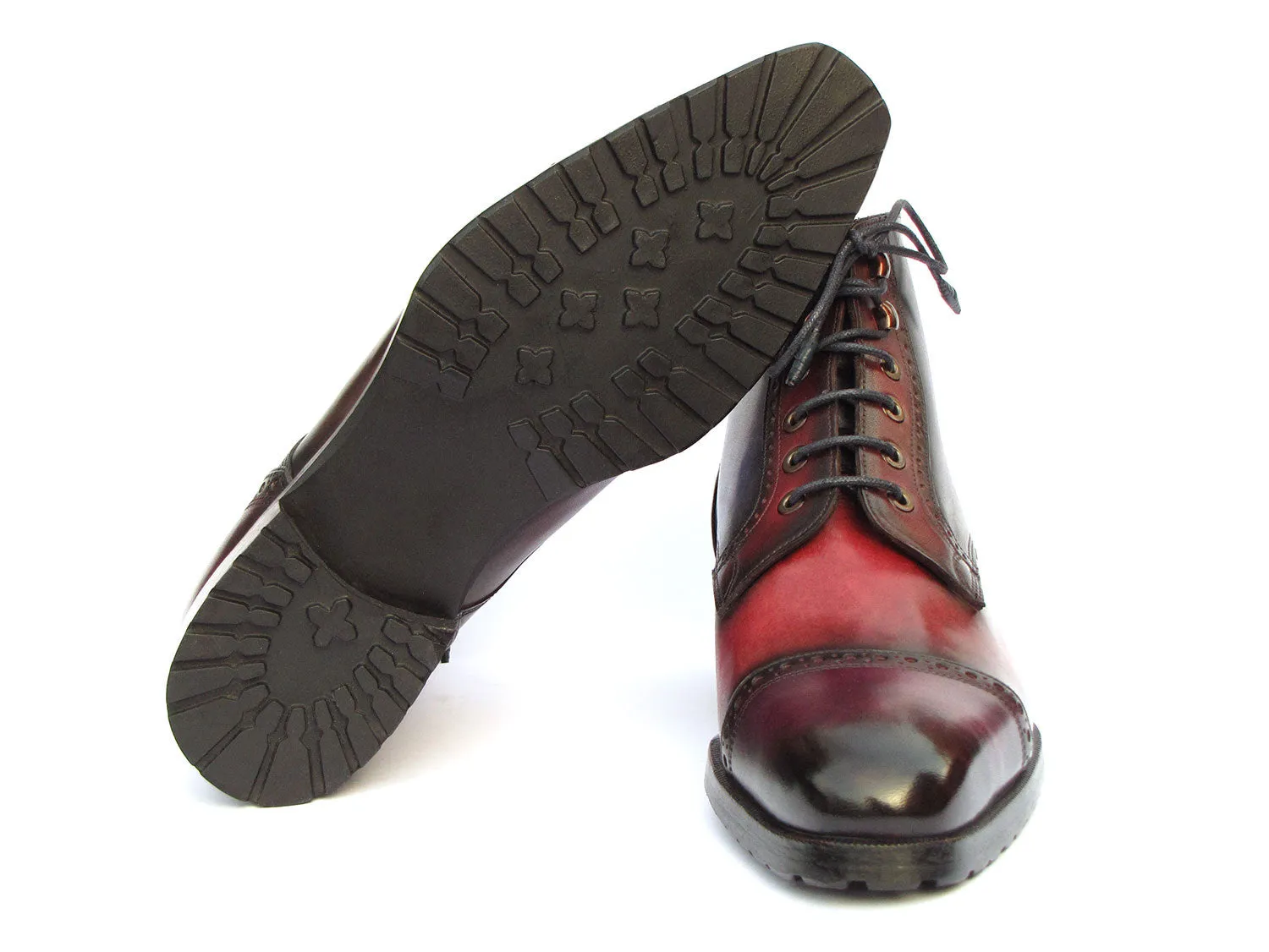Paul Parkman Shoes Paul Parkman Men's Multicolor Hand-Painted Cap Toe Boots