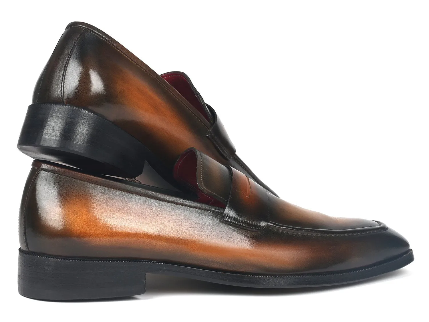 Paul Parkman Shoes Paul Parkman Men's Penny Loafers in Olive Brown