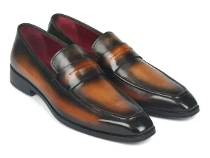 Paul Parkman Shoes Paul Parkman Men's Penny Loafers in Olive Brown