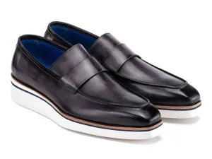 Paul Parkman Shoes Paul Parkman Men's Smart Casual Leather Loafers in Grey