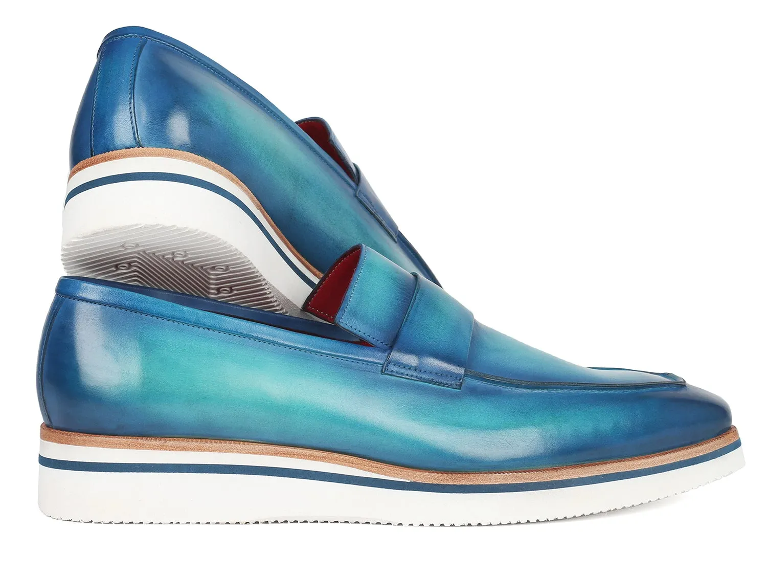 Paul Parkman Shoes Paul Parkman Men's Smart Casual Loafers in Blue