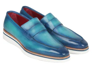 Paul Parkman Shoes Paul Parkman Men's Smart Casual Loafers in Blue