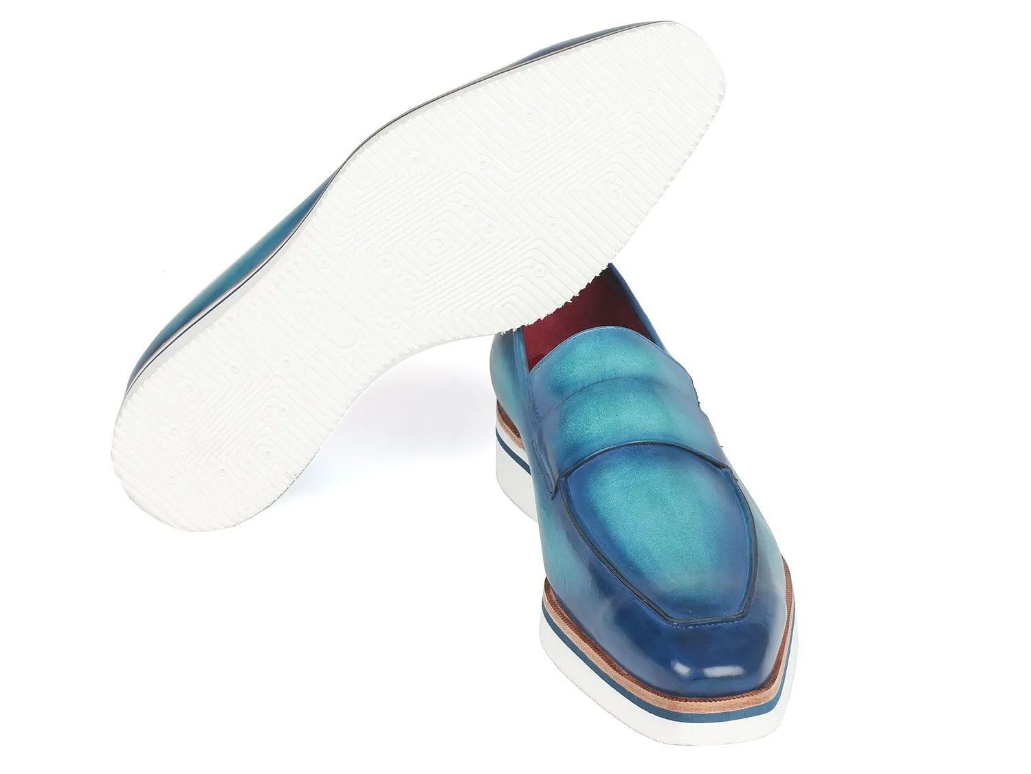 Paul Parkman Shoes Paul Parkman Men's Smart Casual Loafers in Blue